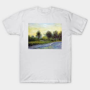 Vincent van Gogh Way in the Voyer d'Argenson Park in Asnieres T-Shirt